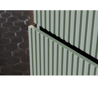 Comad Závěsná skříňka Line Reed s deskou a umyvadlem 80 cm zelená