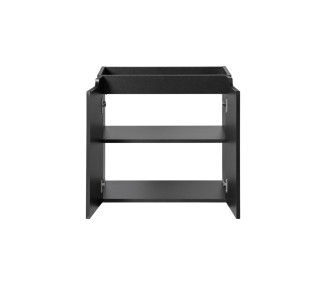 Comad Závěsná skříňka Nova Black Beyond s deskou a umyvadly 140 cm černá/dub evoke