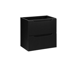 Comad Závěsná skříňka Nova Black Gaja I s deskou a umyvadlem 50 cm černá