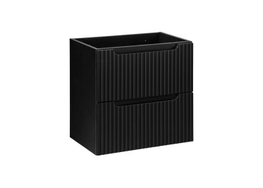 Comad Závěsná skříňka Nova Black Gaja I s deskou a umyvadlem 50 cm černá