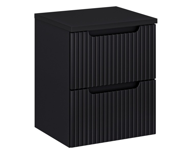 Comad Závěsná skříňka Nova Black I s deskou 50 cm černá