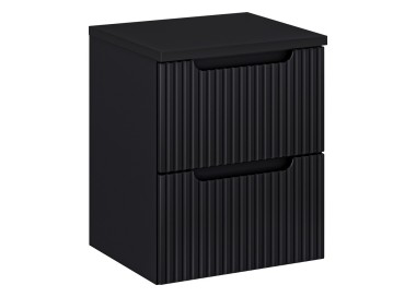 Comad Závěsná skříňka Nova Black I s deskou 50 cm černá