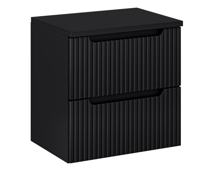 Comad Závěsná skříňka Nova Black I s deskou 60 cm černá