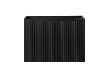 Comad Závěsná skříňka Nova Black II s deskou a umyvadlem 80 cm černá/dub evoke