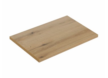 Comad Závěsná skříňka Nova Black II s deskou a umyvadlem 80 cm černá/dub evoke