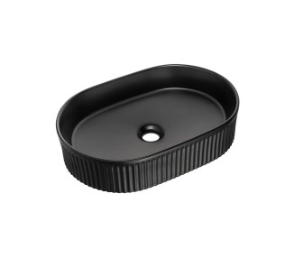 Comad Závěsná skříňka Nova Black II s deskou a umyvadlem 80 cm černá/dub evoke