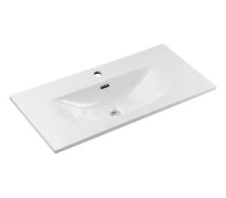 Comad Závěsná skříňka Nova Black Sky3 se zápustným umyvadlem 80 cm bílá/černá