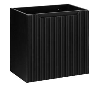 Comad Závěsná skříňka Nova Black Sky3 se zápustným umyvadlem 80 cm černá/bílá