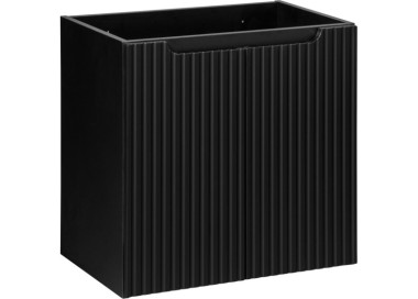 Comad Závěsná skříňka Nova Black Sky3 se zápustným umyvadlem 80 cm černá/bílá