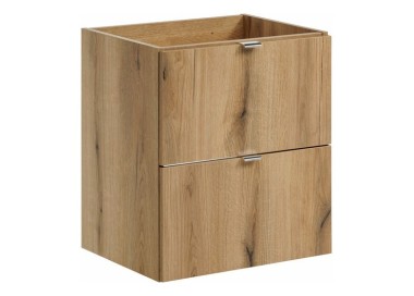 Comad Závěsná skříňka Nova Oak Gaja s deskou a umyvadly 100 cm dub evoke