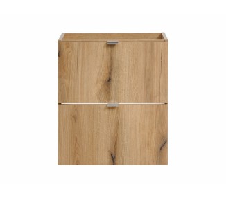 Comad Závěsná skříňka Nova Oak Gaja s deskou a umyvadly 100 cm dub evoke/bílá
