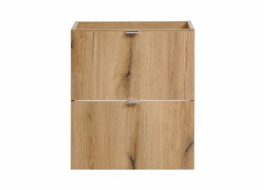 Comad Závěsná skříňka Nova Oak Gaja s deskou a umyvadly 100 cm dub evoke/bílá