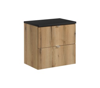 Comad Závěsná skříňka Nova Oak I s deskou 60 cm dub evoke/černá