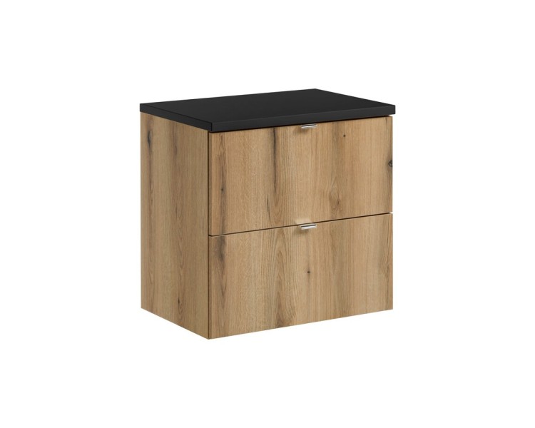 Comad Závěsná skříňka Nova Oak I s deskou 60 cm dub evoke/černá