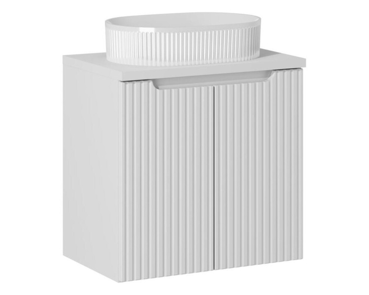 Comad Závěsná skříňka Nova White Beyond II s deskou a umyvadlem 60 cm bílá