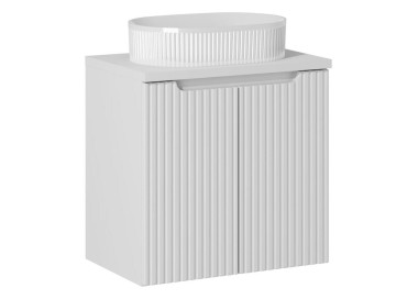 Comad Závěsná skříňka Nova White Beyond II s deskou a umyvadlem 60 cm bílá