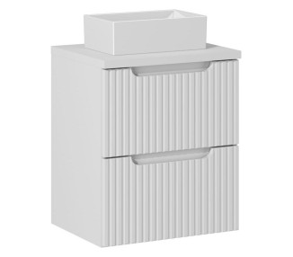 Comad Závěsná skříňka Nova White Gaja II s deskou a umyvadlem 50 cm bílá
