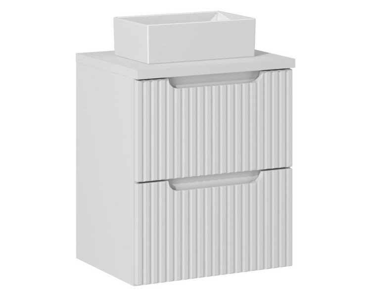 Comad Závěsná skříňka Nova White Gaja II s deskou a umyvadlem 50 cm bílá