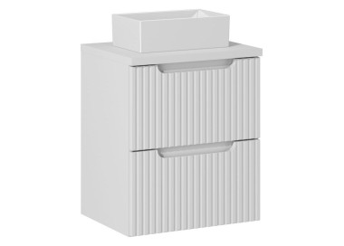 Comad Závěsná skříňka Nova White Gaja II s deskou a umyvadlem 50 cm bílá