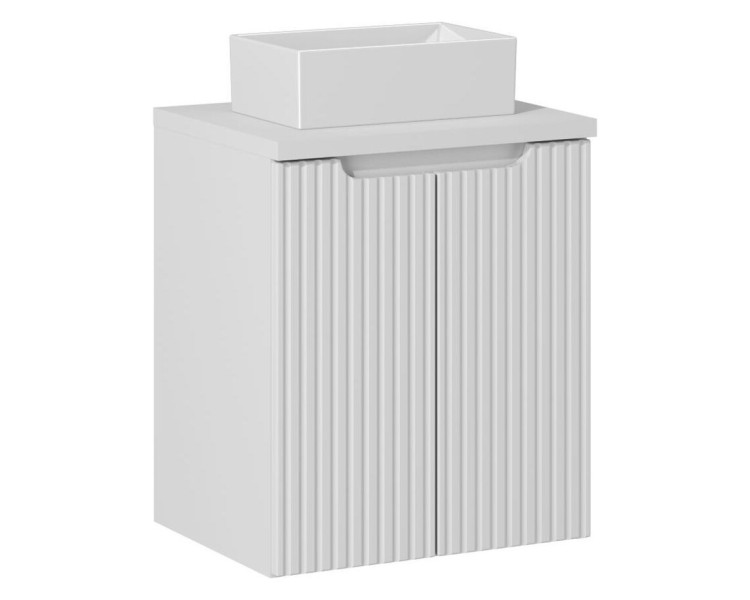Comad Závěsná skříňka Nova White Gaja III s deskou a umyvadlem 50 cm bílá