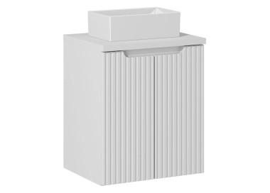 Comad Závěsná skříňka Nova White Gaja III s deskou a umyvadlem 50 cm bílá