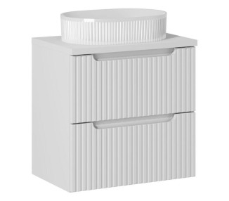 Comad Závěsná skříňka Nova White I s deskou a umyvadlem 60 cm bílá