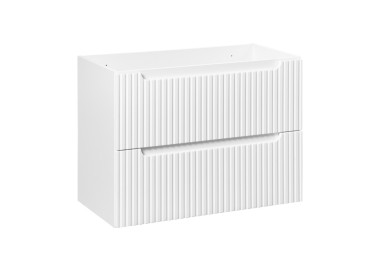 Comad Závěsná skříňka Nova White I s deskou a umyvadlem 60 cm bílá/dub coast evoke