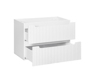 Comad Závěsná skříňka Nova White I s deskou a umyvadlem 60 cm bílá/dub coast evoke