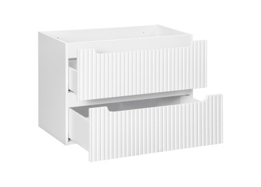 Comad Závěsná skříňka Nova White I s deskou a umyvadlem 60 cm bílá/dub coast evoke