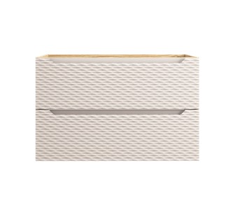 Comad Závěsná skříňka Ocean I s deskou a umyvadlem 90 cm dub olejovaný/béžová
