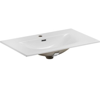 Comad Závěsná skříňka Ocean I se zápustným umyvadlem 90 cm černá/dub olejovaný