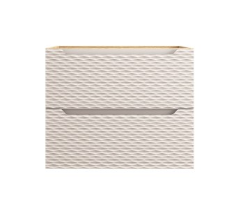Comad Závěsná skříňka Ocean Nika s deskou a umyvadlem 60 cm béžová/dub olejovaný