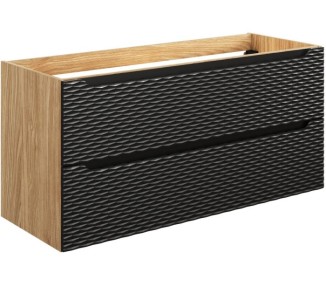 Comad Závěsná skříňka Ocean s deskou 120 cm černá/dub olejovaný 