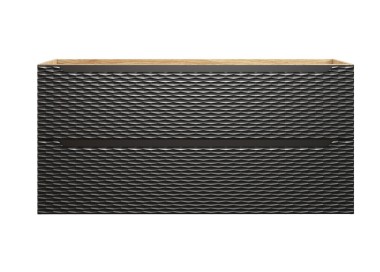 Comad Závěsná skříňka Ocean s deskou 120 cm černá/dub olejovaný 