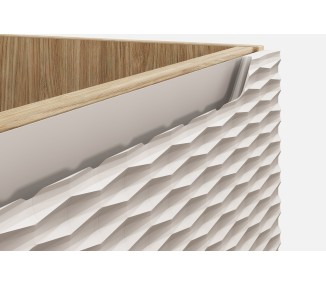 Comad Závěsná skříňka Ocean s deskou 70 cm béžová/dub olejovaný