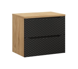 Comad Závěsná skříňka Ocean s deskou 70 cm černá/dub olejovaný