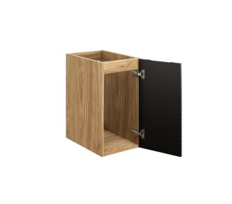 Comad Závěsná skříňka Ocean s umyvadlem 120 cm černá/dub olejovaný