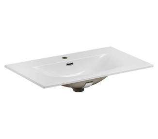 Comad Závěsná skříňka Ocean se zápustným umyvadlem 70 cm černá/dub olejovaný
