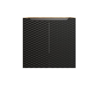 Comad Závěsná skříňka Ocean se zápustným umyvadlem 90 cm černá/dub olejovaný