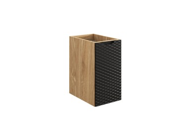 Comad Závěsná skříňka Ocean se zápustným umyvadlem 90 cm černá/dub olejovaný