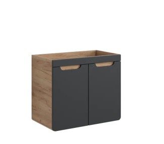 Comad Závěsná skříňka pod umyvadlo Aruba 8204 70 cm dub craft zlatý/vesmírně šedá