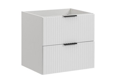 Comad Závěsná skříňka pod umyvadlo Casad s deskou 80 cm bílá/dub wotan