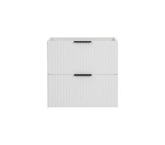 Comad Závěsná skříňka pod umyvadlo Casad s deskou 80 cm bílá/dub wotan