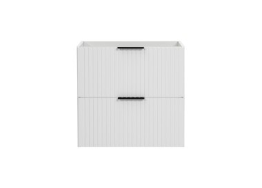 Comad Závěsná skříňka pod umyvadlo Casad s deskou 80 cm bílá/dub wotan