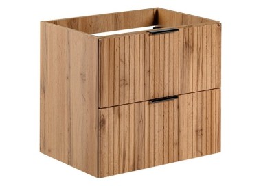 Comad Závěsná skříňka pod umyvadlo Casad s deskou 80 cm dub wotan