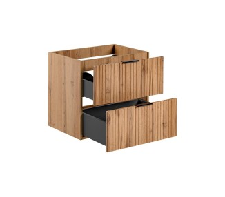 Comad Závěsná skříňka pod umyvadlo Casad s deskou 80 cm dub wotan