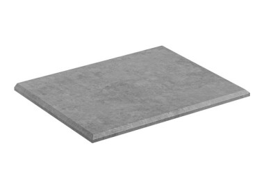 Comad Závěsná skříňka pod umyvadlo Concrete s deskou 60 cm bílá/světlý beton