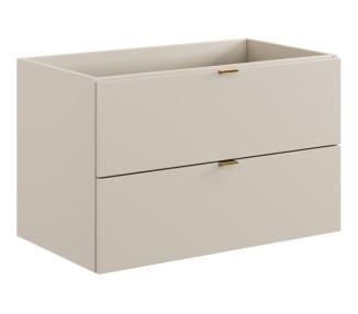 Comad Závěsná skříňka pod umyvadlo Dalia Cashmere s deskou 80 cm kašmírová/dub evoke
