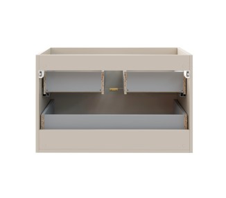 Comad Závěsná skříňka pod umyvadlo Dalia Cashmere s deskou 80 cm kašmírová/dub evoke