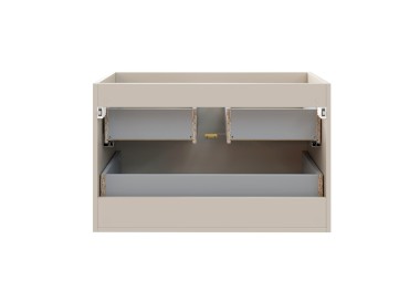 Comad Závěsná skříňka pod umyvadlo Dalia Cashmere s deskou 80 cm kašmírová/dub evoke